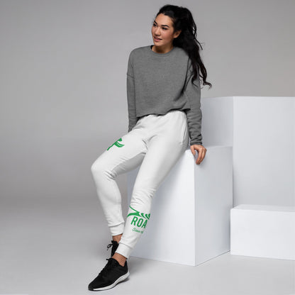 Roar Women's Joggers Green on White