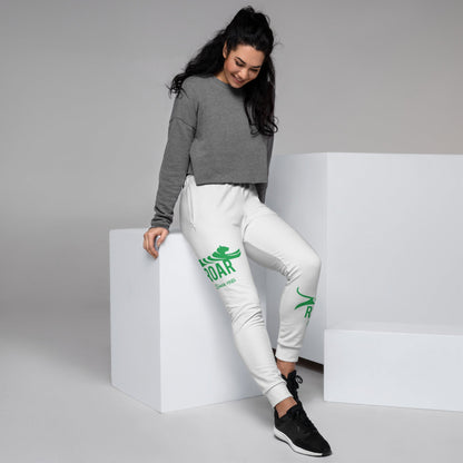 Roar Women's Joggers Green on White