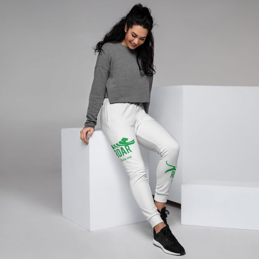 Roar Women's Joggers Green on White