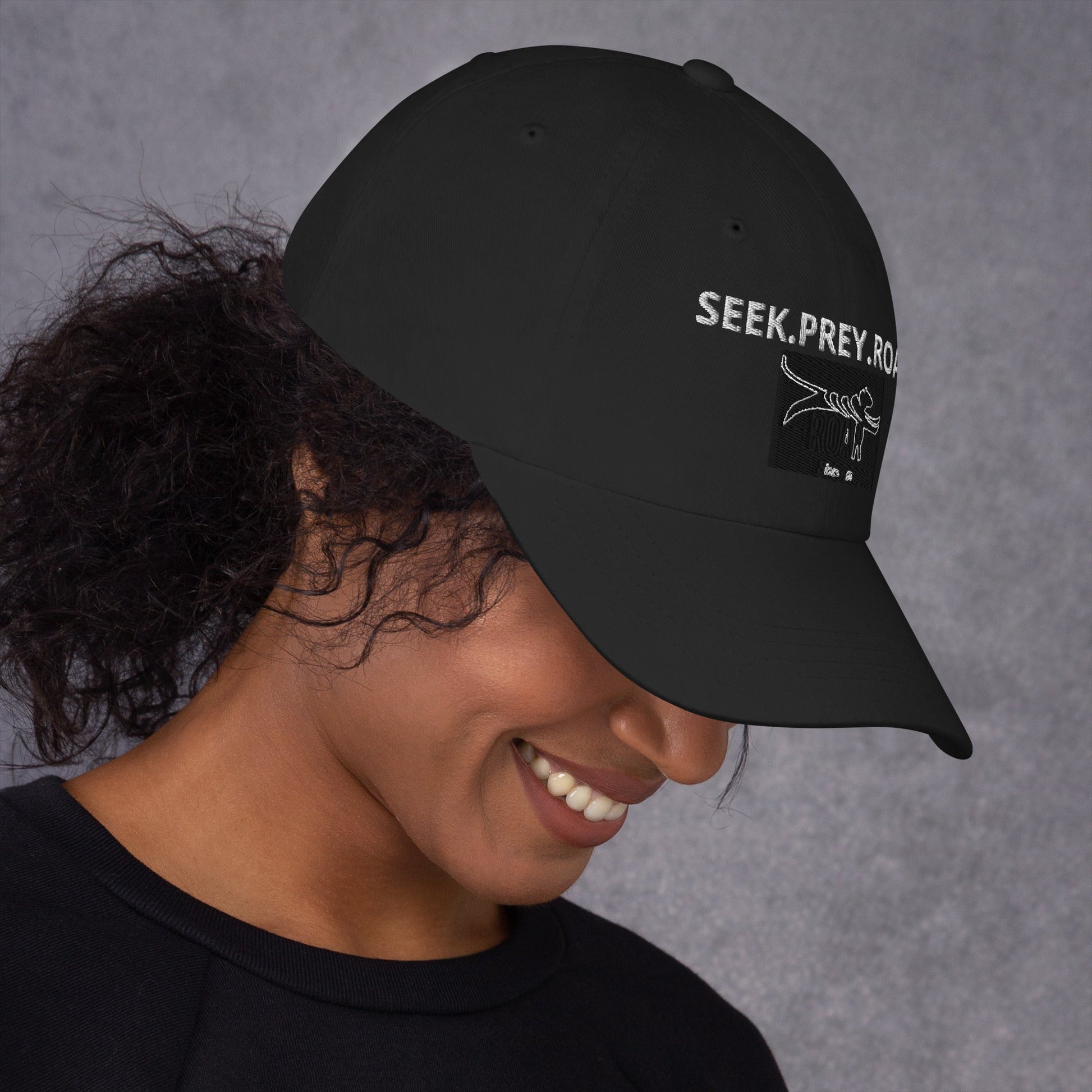 Seek.Prey.Roar Dad hat
